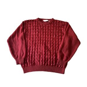 Classic Red Ribbon Sweater
